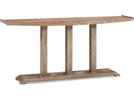 Hickory White Journey The World Rectangular Driftwood Shanghai Console Table