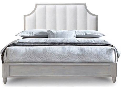 Hickory White Artifex Grey Breeze Acacia Wood King Platform Bed