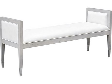 Hickory White Artifex Grey Breeze Matisse Bench
