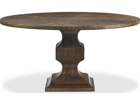 Hickory White Navarre Round Wood Cordoba Dining Table