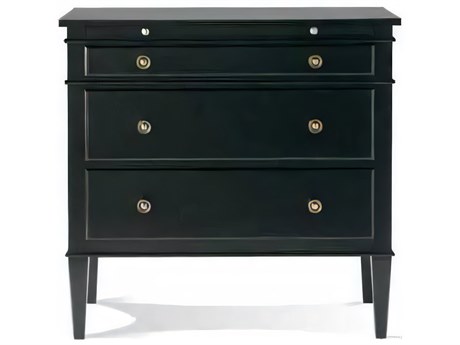 Hickory White Metropolitan Classics 3-Drawers Black Cherry Wood Nightstand