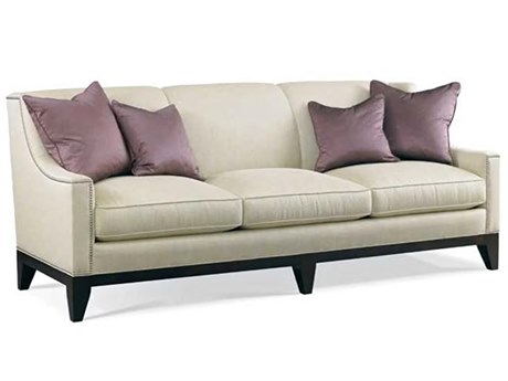 Hickory White Custom Elements Upholstery Espresso Beige Upholstered Sofa