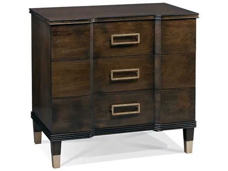 Hickory White Westport 3-Drawers Brown Maple Wood Nightstand