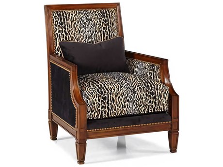 Hickory White Custom Elements Upholstery Black Fabric Accent Chair