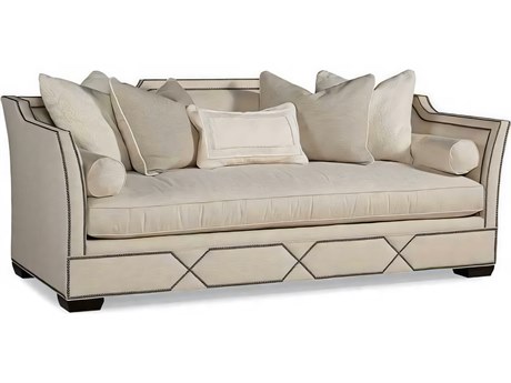 Hickory White Custom Elements Upholstery Sable Beige Upholstered Edward Sofa