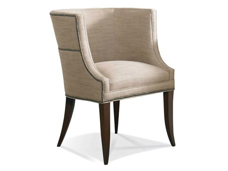 Hickory White Custom Elements Upholstery Black Leather Accent Chair