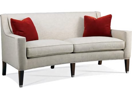Hickory White Custom Elements Upholstery Walnut Gray Upholstered Loveseat