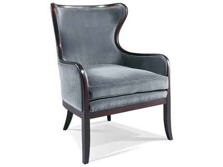 Hickory White Custom Elements Upholstery Gray Fabric Accent Chair