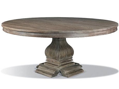 Hickory White Baluster Round Mineral Dining Table