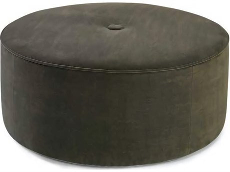 Hickory White Custom Elements Upholstery Brown Upholstered Ottoman