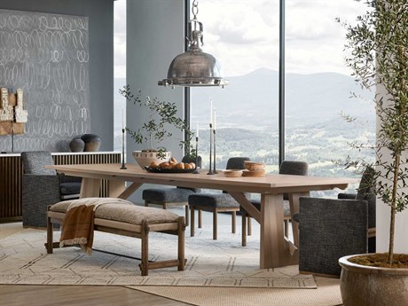 Hickory White Revival 81 Oak Wood Dining Room Set
