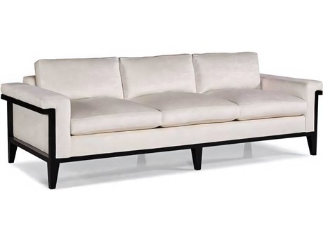 Hickory White Eva Black Tie Lacquer Upholstered Sofa