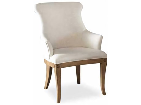 Hickory White Anthology Maple Wood Upholstered Truman Arm Dining Chair