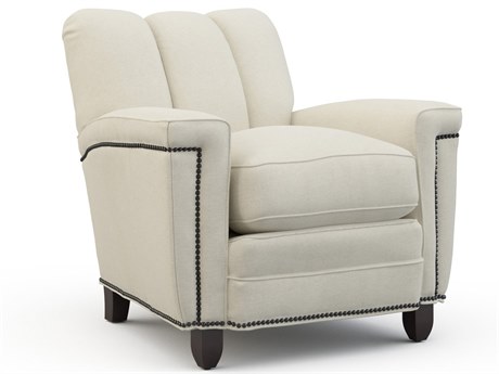 Hickory White Custom Elements Upholstery Cream Fabric Accent Chair
