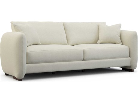 Hickory White Teton Oak Cream Upholstered Sofa