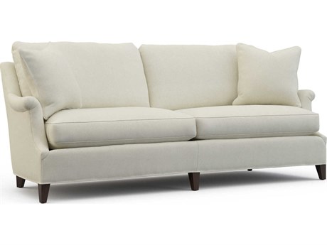 Hickory White Betsy Ebony Cream Upholstered Sofa