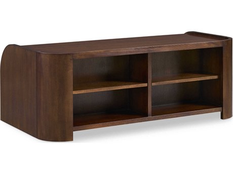 Hickory White Hamilton Rectangular Wood Modern Walnut Coffee Table