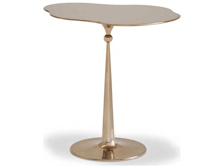 Hickory White Metal Polished Brass End Table