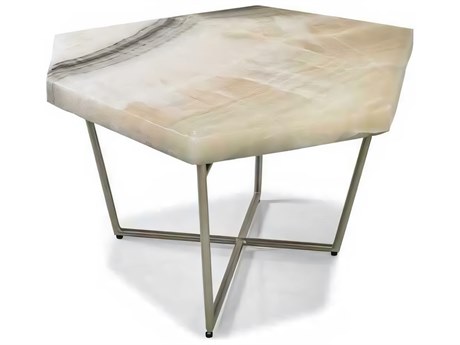 Hickory White O2 Stone Onyx Champagne Dulce Bunching Cocktail Table