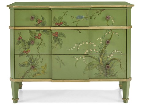 Hickory White Vineyard Haven 3-Drawers Brook Green Garden Accent Chest