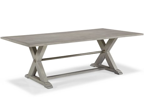 Hickory White Edisto Rectangular Wood Grey Breeze Dining Table