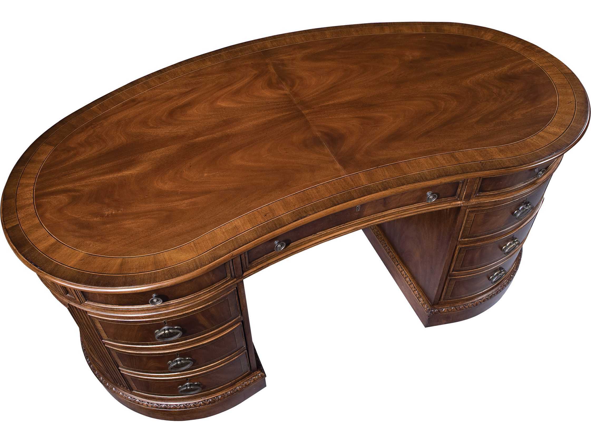 Hekman New Orleans 68'' x 35'' Kidney Desk HK11340