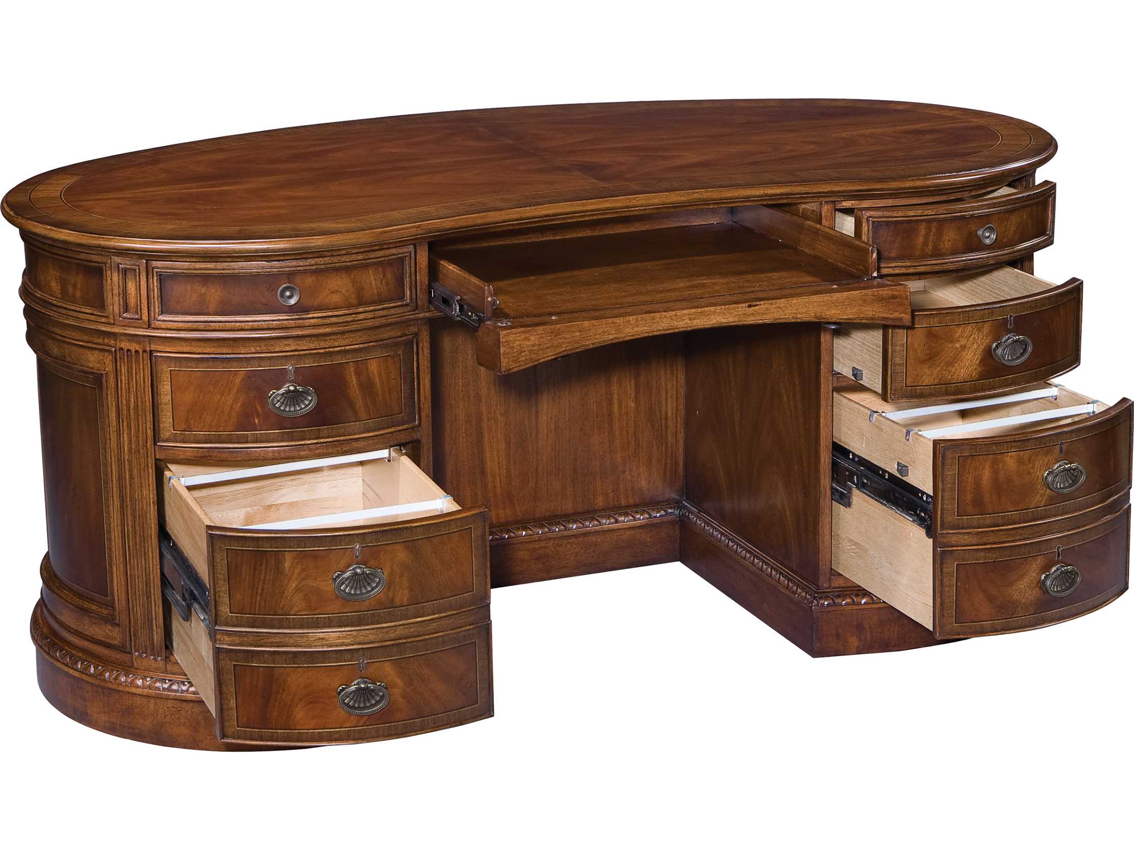 Hekman New Orleans 64 X 36 Kidney Desk Hk11340 Hekman New Orleans 64 X 36 Kidney Desk