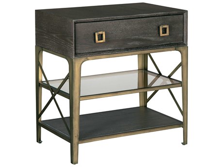 Hekman 1-Drawer Black Nightstand