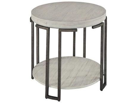 Hekman Round Wood Sierra Heights End Table