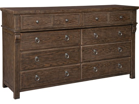 Hekman Brown Double Dresser