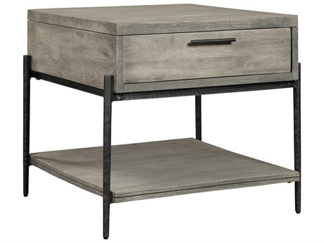 Hekman Square Wood Bedford Gray End Table