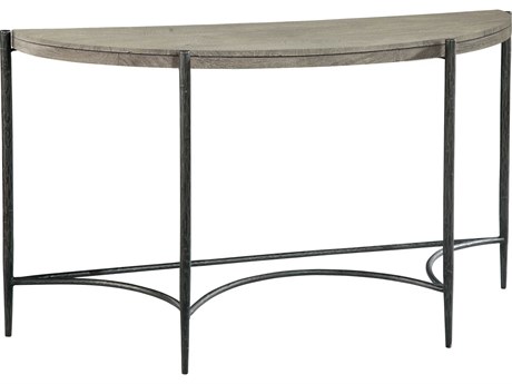 Hekman Bedford Park Demilune Wood Gray Console Table