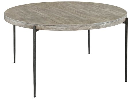 Hekman Round Wood Bedford Gray Dining Table