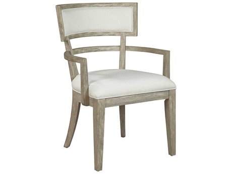Hekman Gray Upholstered Arm Dining Chair