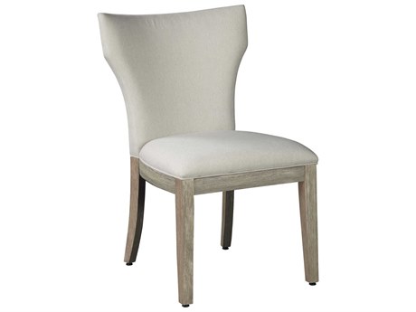 Hekman Bedford Park Mango Wood Gray Upholstered Side Dining Chair
