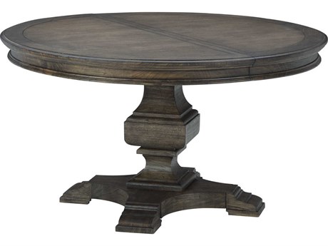 Hekman Wellington Extendable Round Wood Java Dining Table