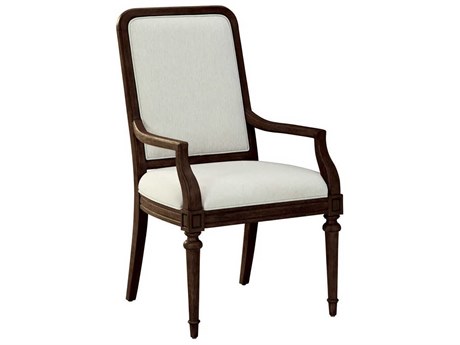 Hekman Wellington Brown Upholstered Arm Dining Chair