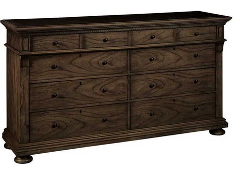 Hekman Wellington Brown Mindi Wood Double Dresser