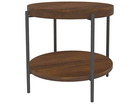 Hekman Bedford Park Round Wood Tobacco End Table