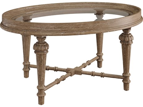 Hekman Chateaux Oval Glass Coffee Table