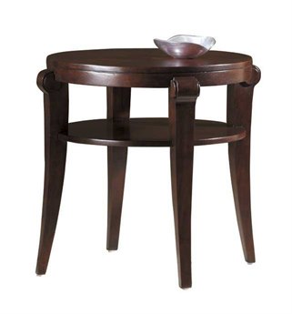Hekman Metropolis Round Wood End Table