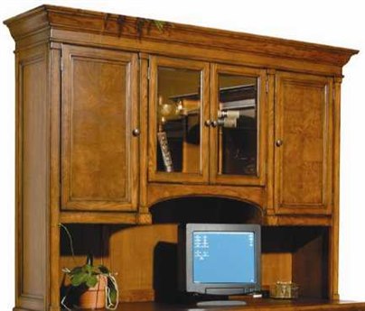 Hekman Office Urban Ash Burl Hutch