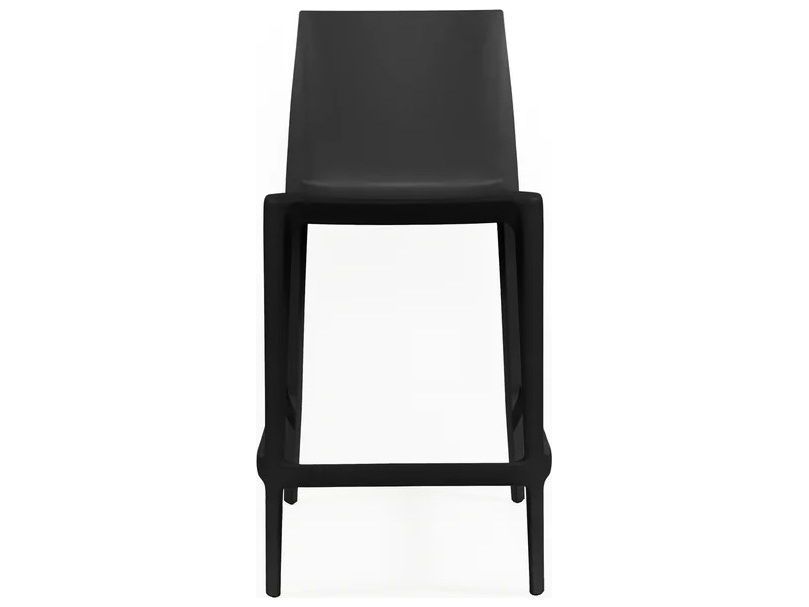 Heller Outdoor Bellini Black Polypropylene Counter Stool - Pack of 2