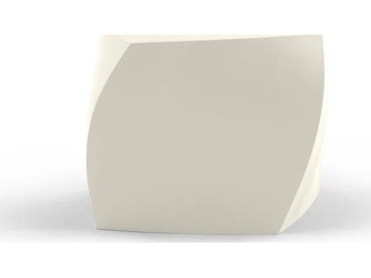 Heller Outdoor Gehry White Polypropylene Square End Table