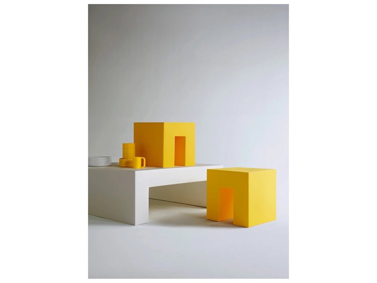 Heller Vignelli Square Coffee Table Grey 4