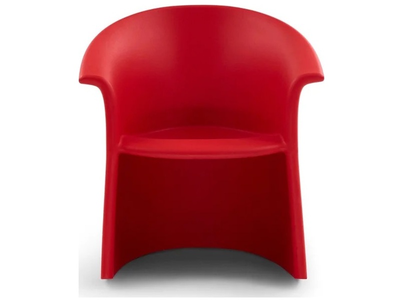 Heller Outdoor Vignelli Tomato Polypropylene Lounge Chair
