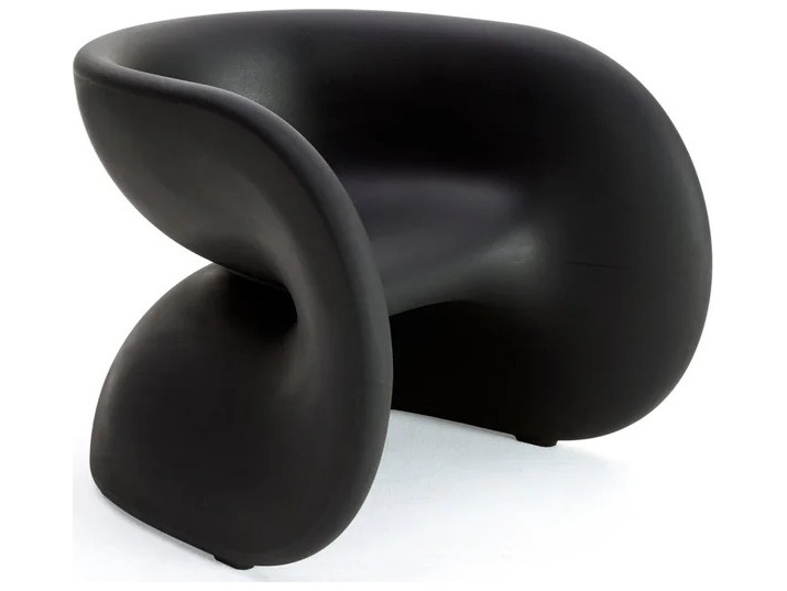 Heller Outdoor Fortune Licorice Recycled Plastic Dining Chair