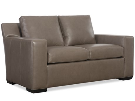 Hancock & Moore H&M Home Octavius Fergus Truffle Leather Loveseat
