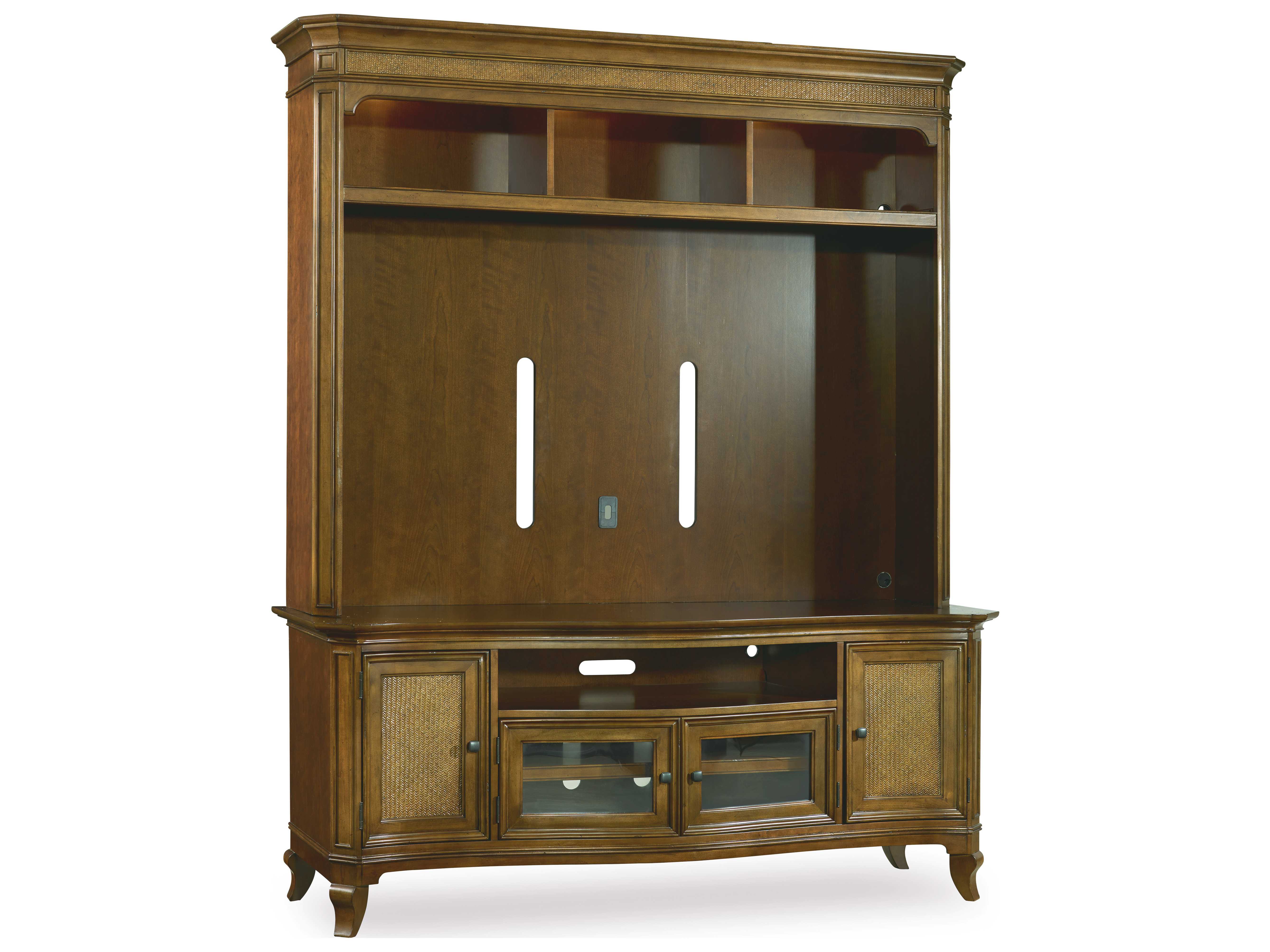 Hooker Furniture Windward Mellow Light Brown 73\u002639;\u002639;L x 24\u002639;\u002639;W Entertainment Center  HOO112555202