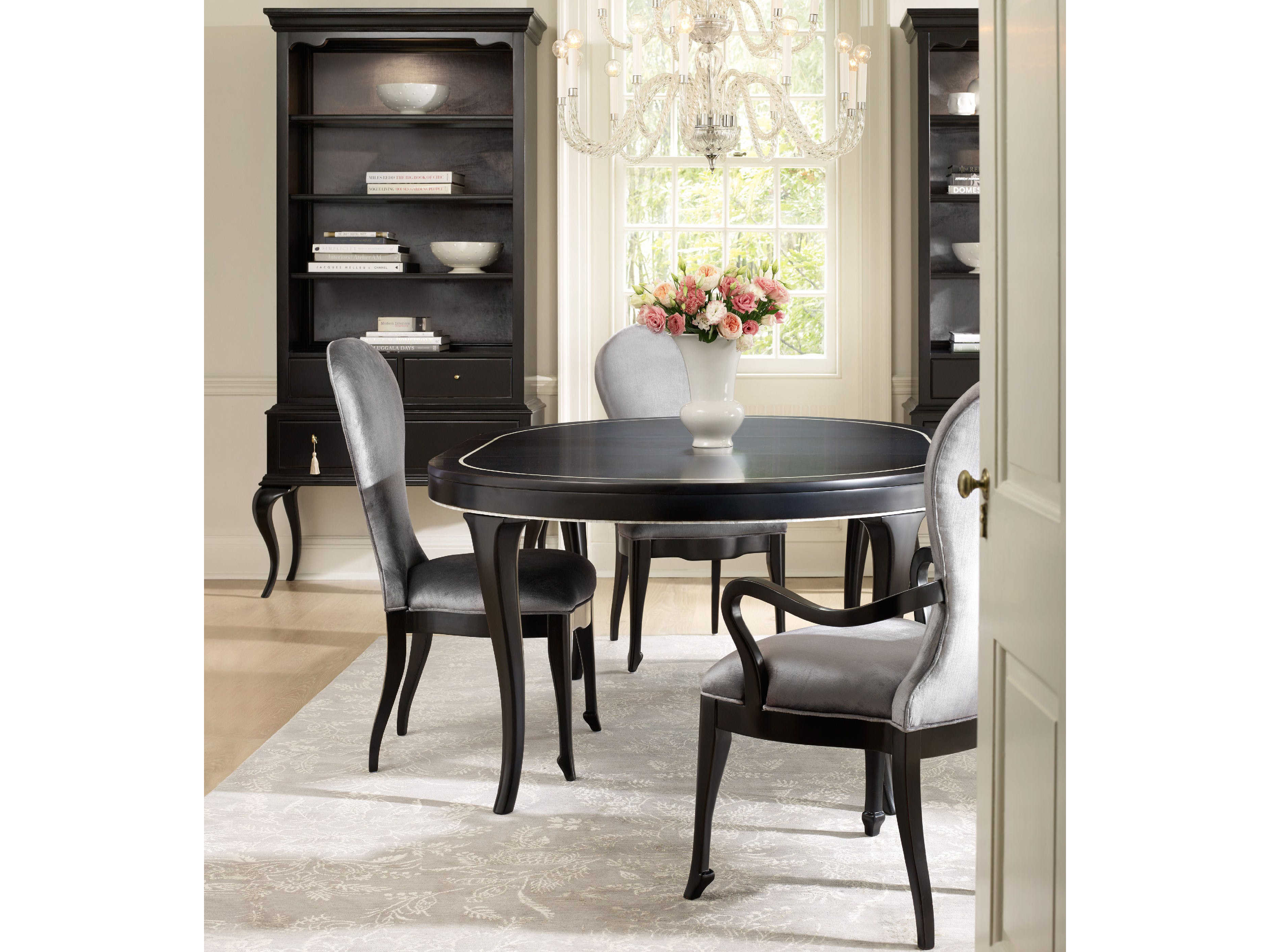 Furniture Cynthia Rowley Black 54 74 L X W Oval Furniture Cynthia Rowley Black 54 74 L X